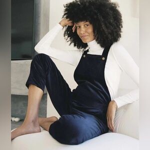 Selma Cord overall- maternity - velvet